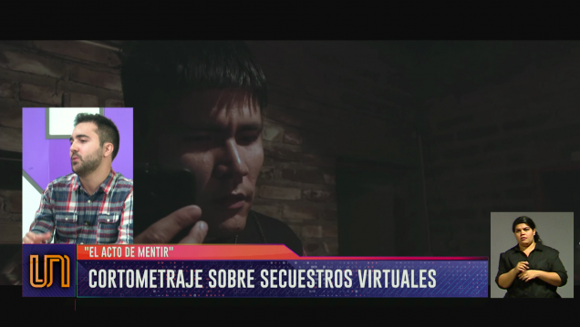 imagen "El acto de mentir", un exitoso cortometraje sobre secuestros virtuales