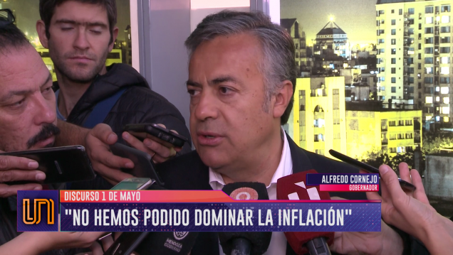 imagen Cornejo reconoció que "no se ha podido dominar la inflación"