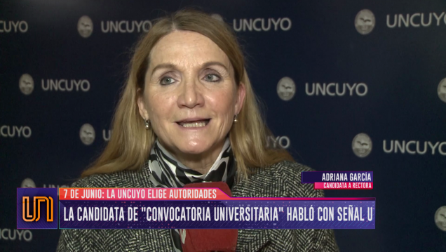 imagen Adriana García: "La UNCUYO no es ni de peronistas ni de radicales"