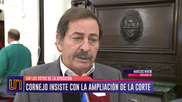 imagen Cornejo dijo que si se ampliara la Corte, colocaría a una mujer