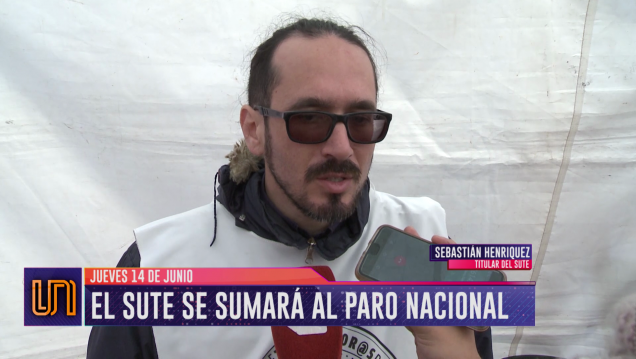 imagen El SUTE se suma al paro nacional del jueves