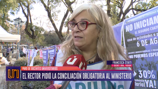 imagen Docentes universitarios mantienen protesta pese al pedido de conciliación de Pizzi