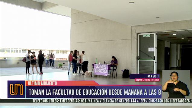 imagen Tomaron la Facultad de Educación 