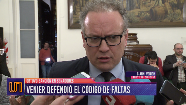 imagen Venier sobre el Código de Faltas: "Es un sistema progresista"