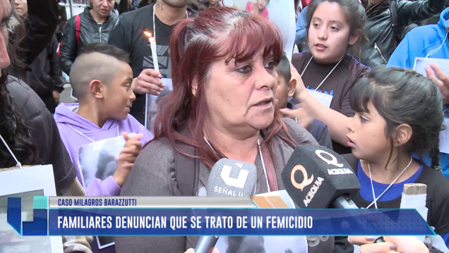 imagen Caso Milagros Barazzutti: Familiares denuncian que se trató de un femicidio