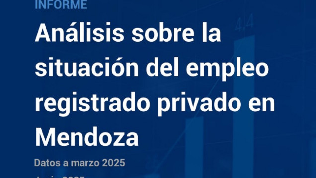 imagen Análisis sobre la situación del empleo registrado privado en Mendoza