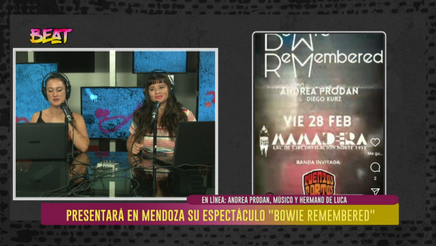 imagen Andrea Prodan llega al Le Parc para presentar "Bowie remembered"