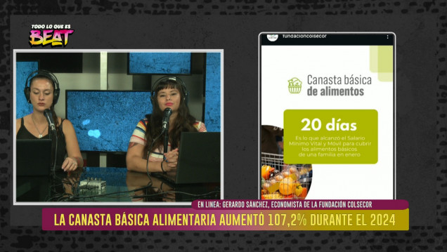 imagen La canasta básica alimentaria aumentó el 107,2% durante 2024
