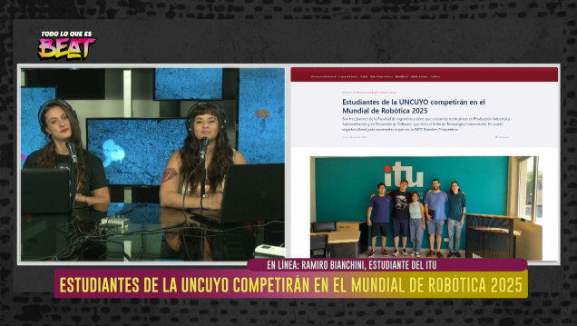 imagen Estudiantes de la UNCUYO competirán en el Mundial de Robótica 2025