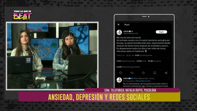 imagen Las redes sociales y el caso de Becerra: "Ante lo que nos hace mal tenemos que alejarnos"