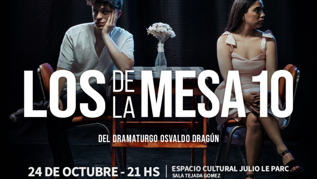 imagen El elenco Giranubes presenta "Los de la mesa 10"