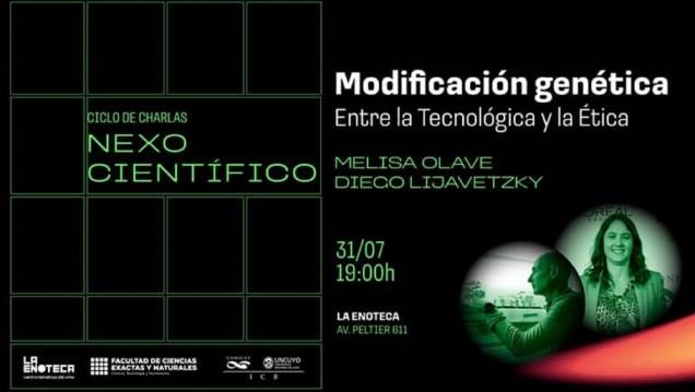 imagen Nexo científico: "Modificación genética: entre la tecnología y la ética"