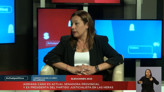 imagen Adriana Cano, precandidata a intendenta de Las Heras, pasó por "#Chatpolítico"