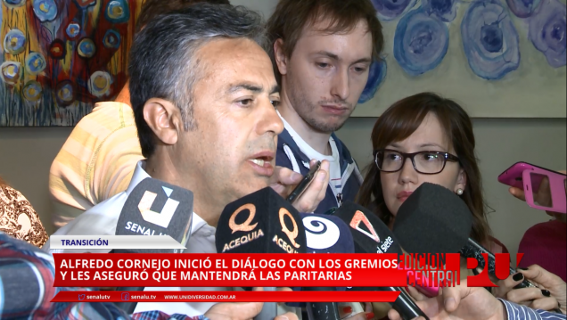 imagen Cornejo se reunió con los gremios