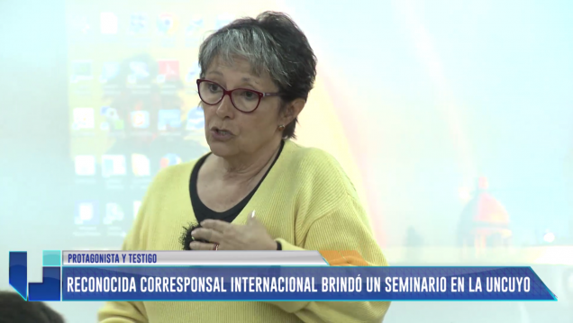 imagen Reconocida corresponsal internacional brindó un seminario en la UNCuyo