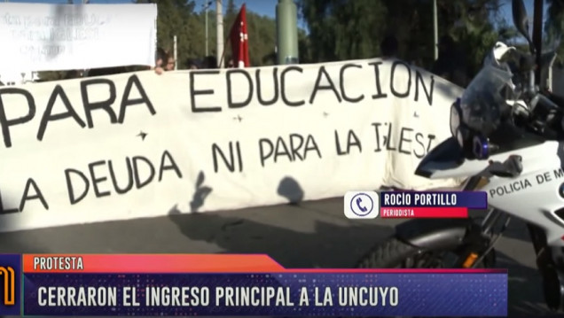 imagen Se encuentra bloqueado el ingreso a la UNCuyo
