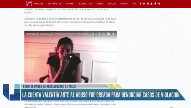 imagen Lider de banda de rock acusado de abuso