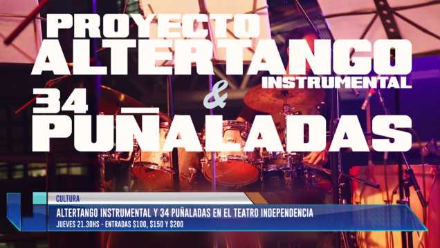 imagen Altertango instrumental y 34 Puñaladas en el Teatro Independencia