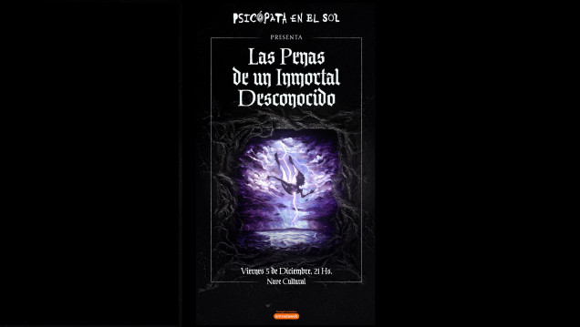 imagen Psicópata en el Sol presenta su primer disco, "Las Penas de un Inmortal Desconocido"