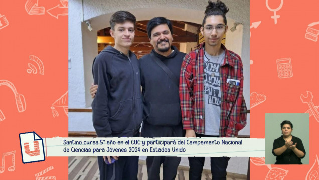 imagen Estudiante del CUC participará en Estados Unidos del Campamento Nacional de Ciencias para Jóvenes