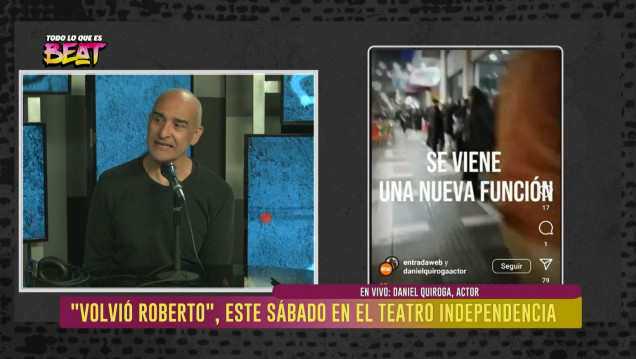imagen Daniel Quiroga presenta "Volvió Roberto" en el Independencia