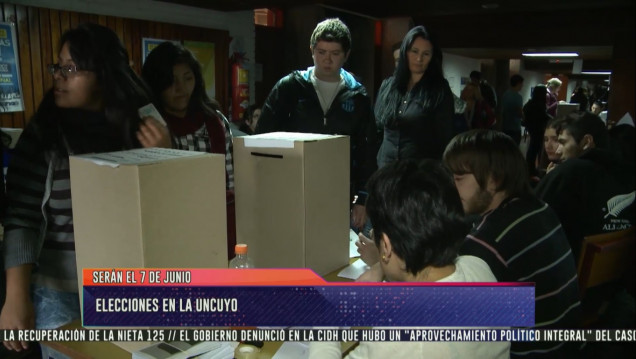 imagen El 7 de junio serán las elecciones en la UNCUYO