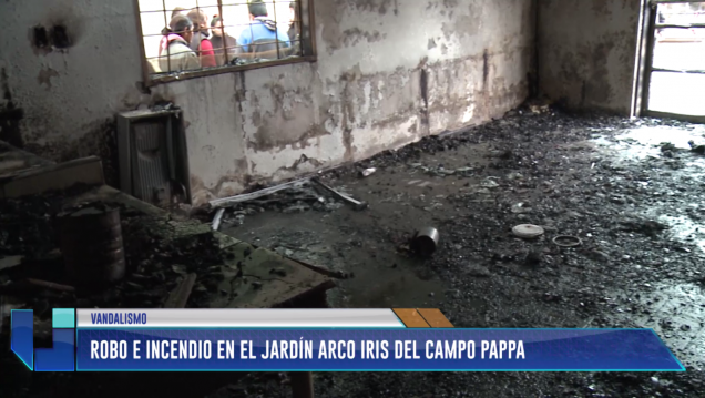 imagen Robo e incendio en el Jardín Arco Iris del campo Pappa