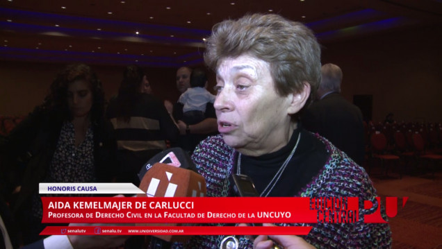 imagen Aída Kemelmajer recibió el Honoris Causa