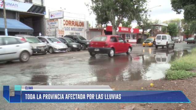 imagen Toda la provincia afectada por las lluvias 