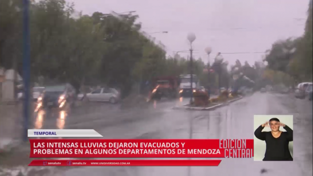 imagen Intensas lluvias en Mendoza
