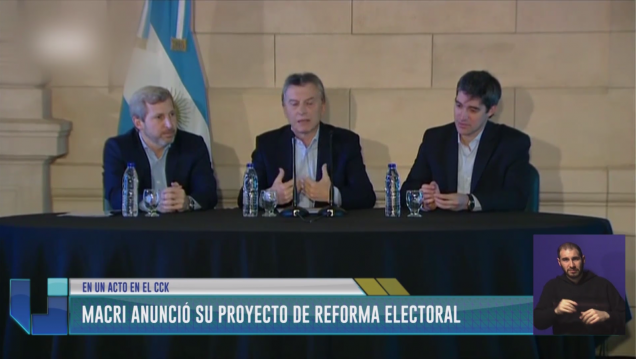 imagen Macri anunció su proyecto de Reforma Electoral