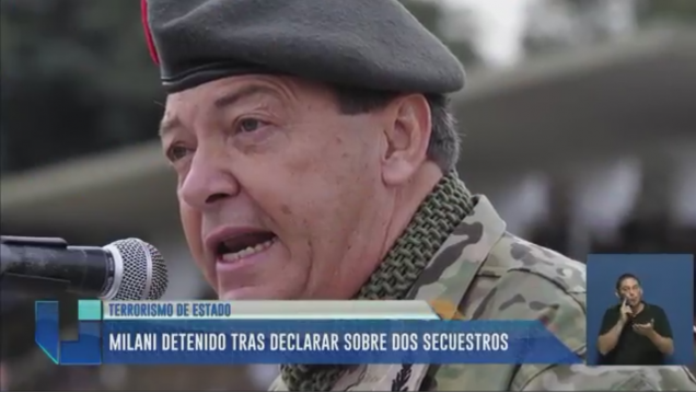 imagen Milani detenido tras declarar sobre dos secuetros