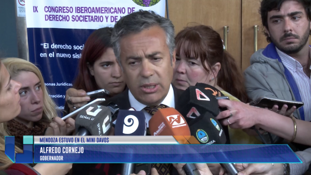 imagen Mendoza estuvo en el Mini Davos