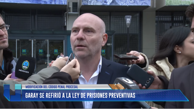 imagen Garay se refirió a la ley de prisiones preventivas
