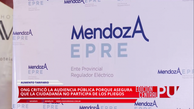 imagen Criticaron la audiencia por el aumento de la tarifa eléctrica 