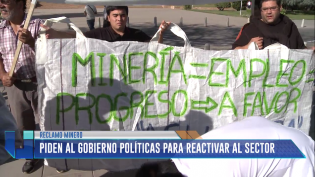imagen Reclamo de mineros para reactivar el sector