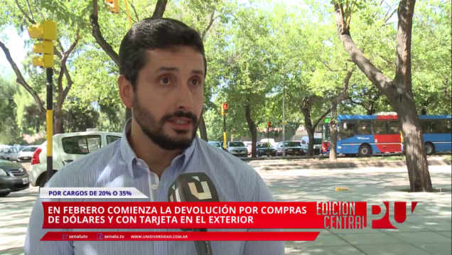 imagen En febrero comenzarán a devolver el 35 % por compra de dólares y con tarjeta