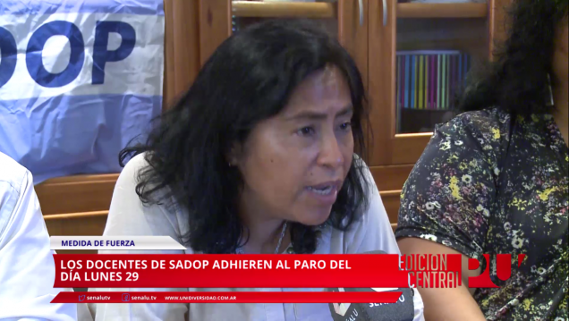 imagen SADOP se sumó al paro docente del 29