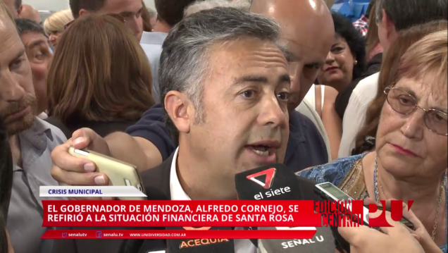 imagen Alfredo Cornejo opina sobre la situación de Santa Rosa