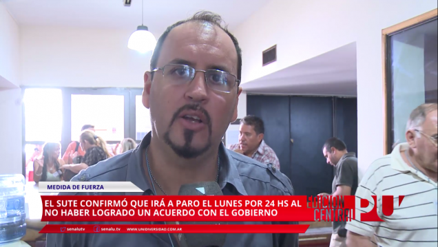 imagen SUTE irá a paro el lunes por 24hs
