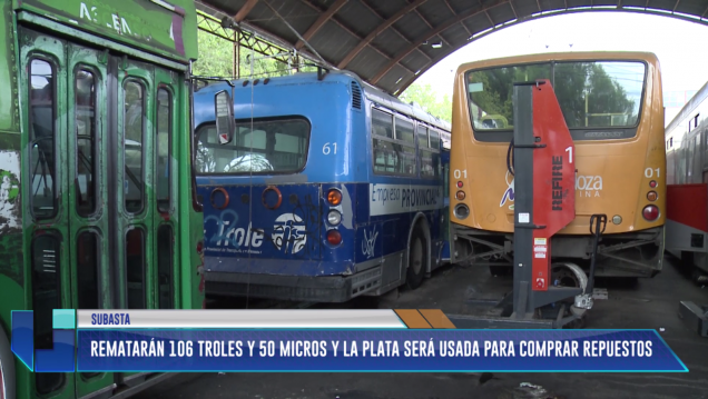 imagen Rematarán troles y colectivos para conseguir $ 800 000 para repuestos