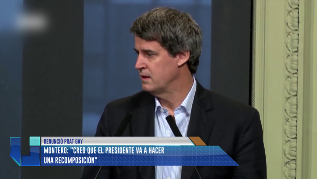 imagen Montero sobre la renuncia de Prat Gay: "Creo que el presidente va a hacer una recomposición"