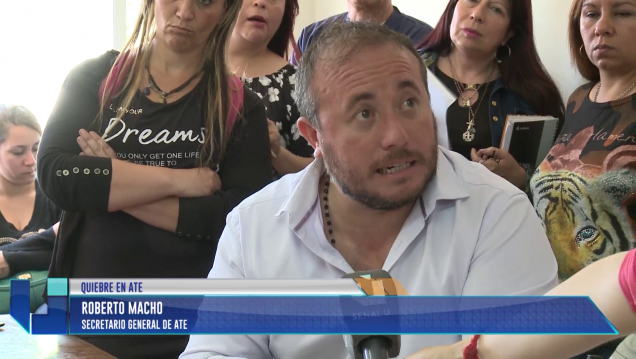 imagen Quiebre en ATE: Macho denunció a Blas por malversación de fondos