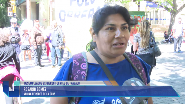 imagen Desempleados exigieron fuentes de trabajo