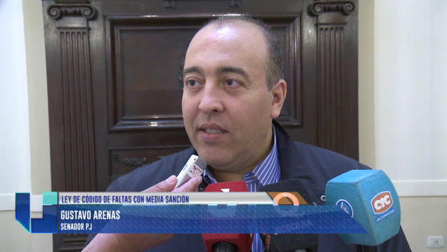 imagen Ley de Código de faltas, con sanción inicial en Senadores