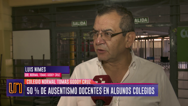 imagen Hubo 50% de ausentismo docente en algunos colegios
