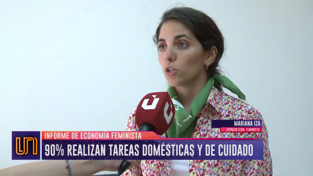 imagen El 90 % de las mujeres realiza tareas domésticas y de cuidado