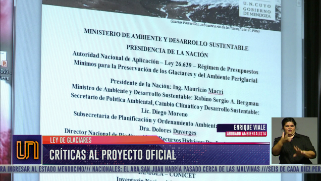 imagen Ley de Glaciares: cuáles son las críticas al proyecto oficial