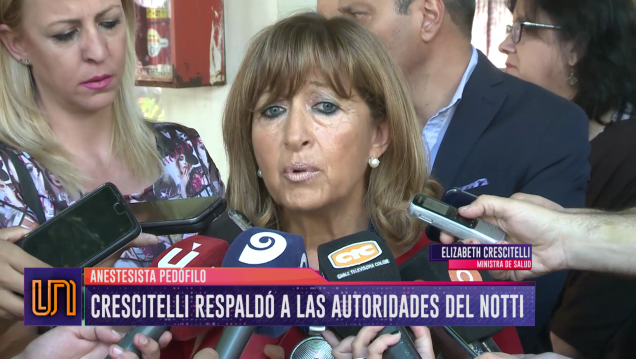 imagen El Ministerio de Salud apoyó al Notti por el caso del anestesista pornógrafo