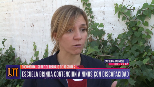 imagen El trabajo en una escuela del barrio San Martín, en un documental